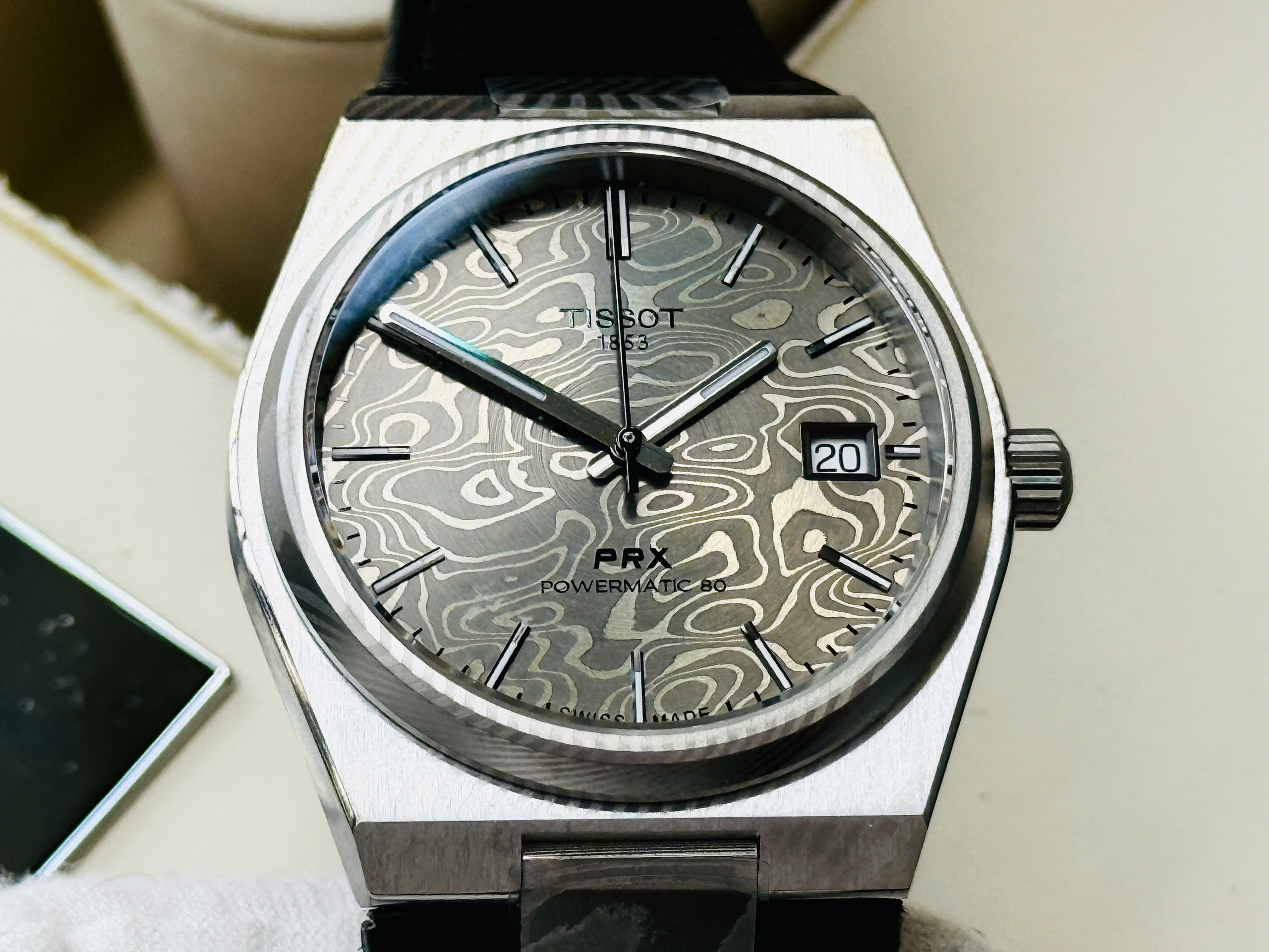 ĐỒNG HỒ NAM TISSOT PRX Powermatic 80 Damascus Steel – T137.807.96.081.00
