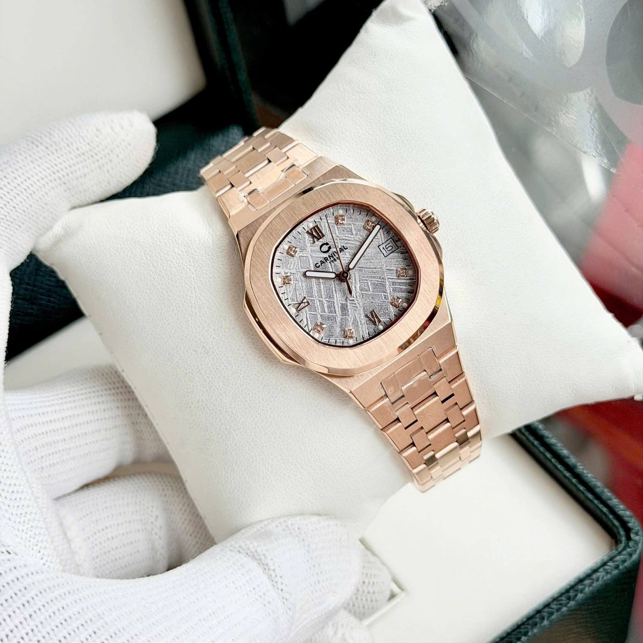 ĐỒNG HỒ ĐÔI CARNIVAL 8160G-VH-TT - CARNIVAL 8160L-VH-TT