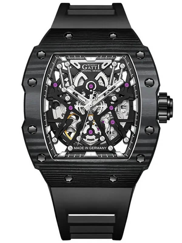 BONEST GATTI CARBON AUTOMATIC BLACK BG9906-A3
