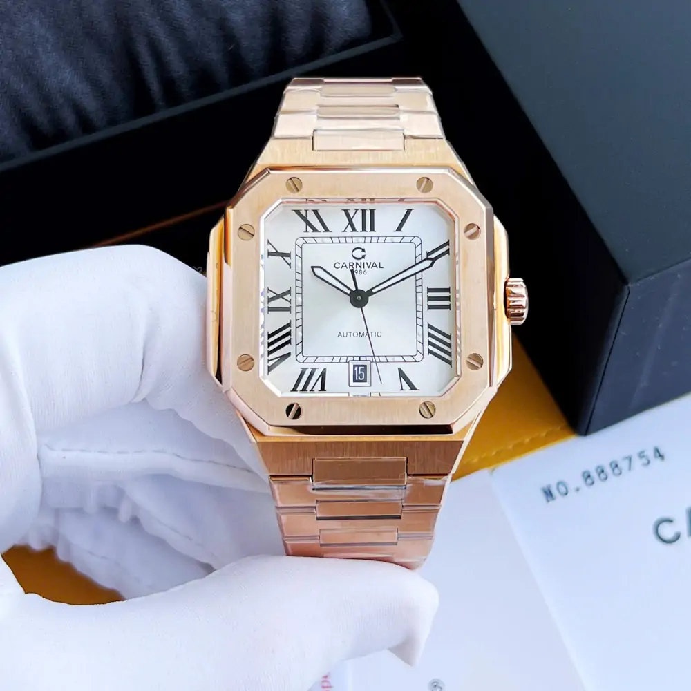 ĐỒNG HỒ NAM CARNIVAL AUTOMATIC TRẮNG 8169G-VH-T