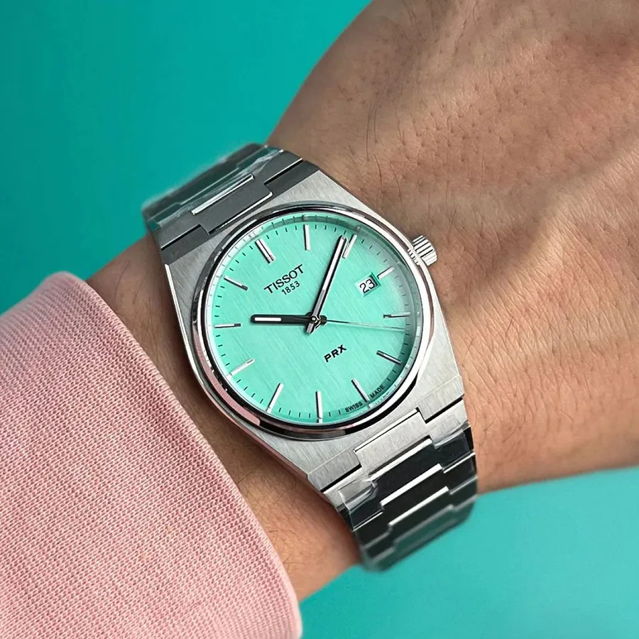 TISSOT PRX QUARTZ LIGHT GREEN 40MM PRX T137.410.11.091.01