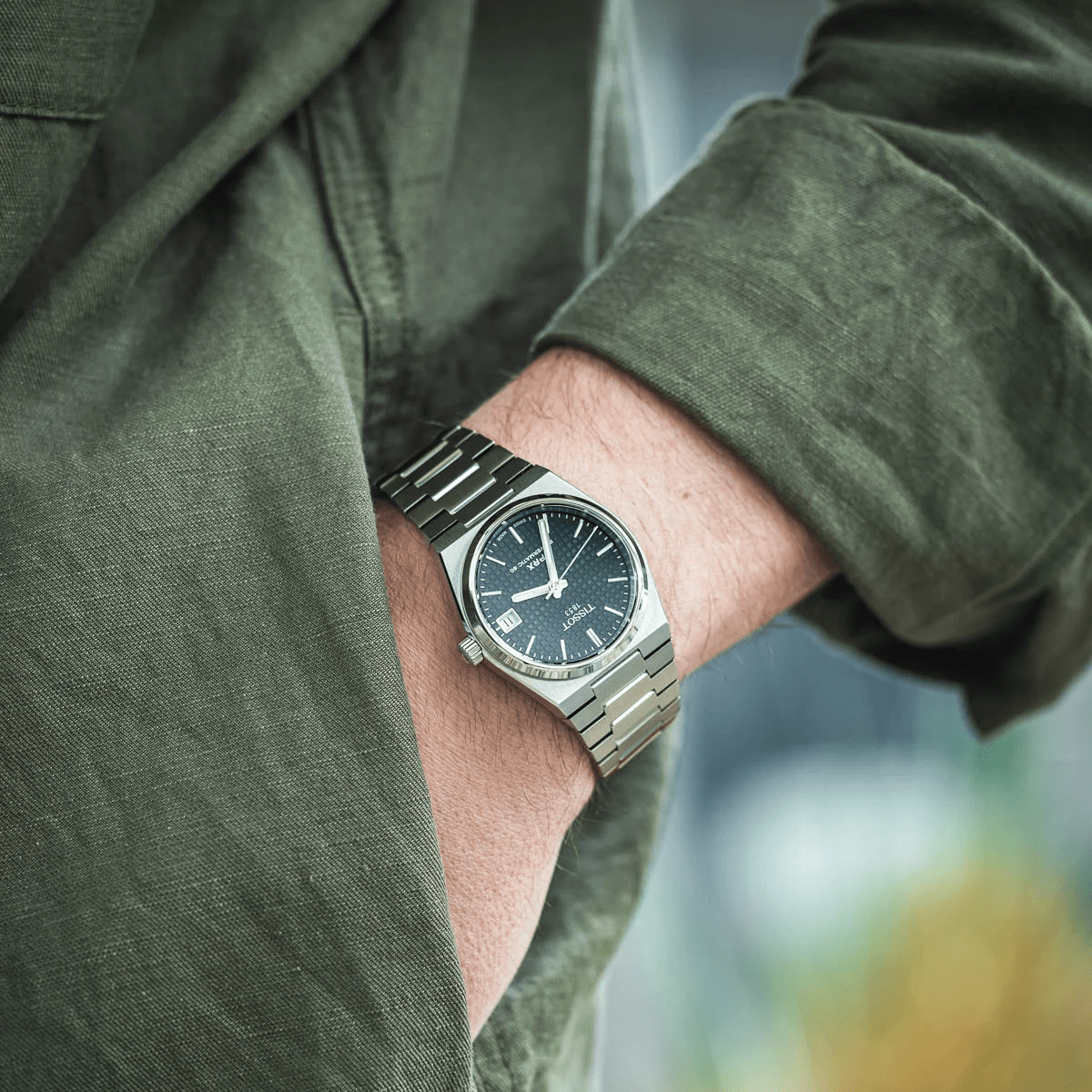 TISSOT PRX POWERMATIC 80 GREEN 35MM T137.207.11.091.00