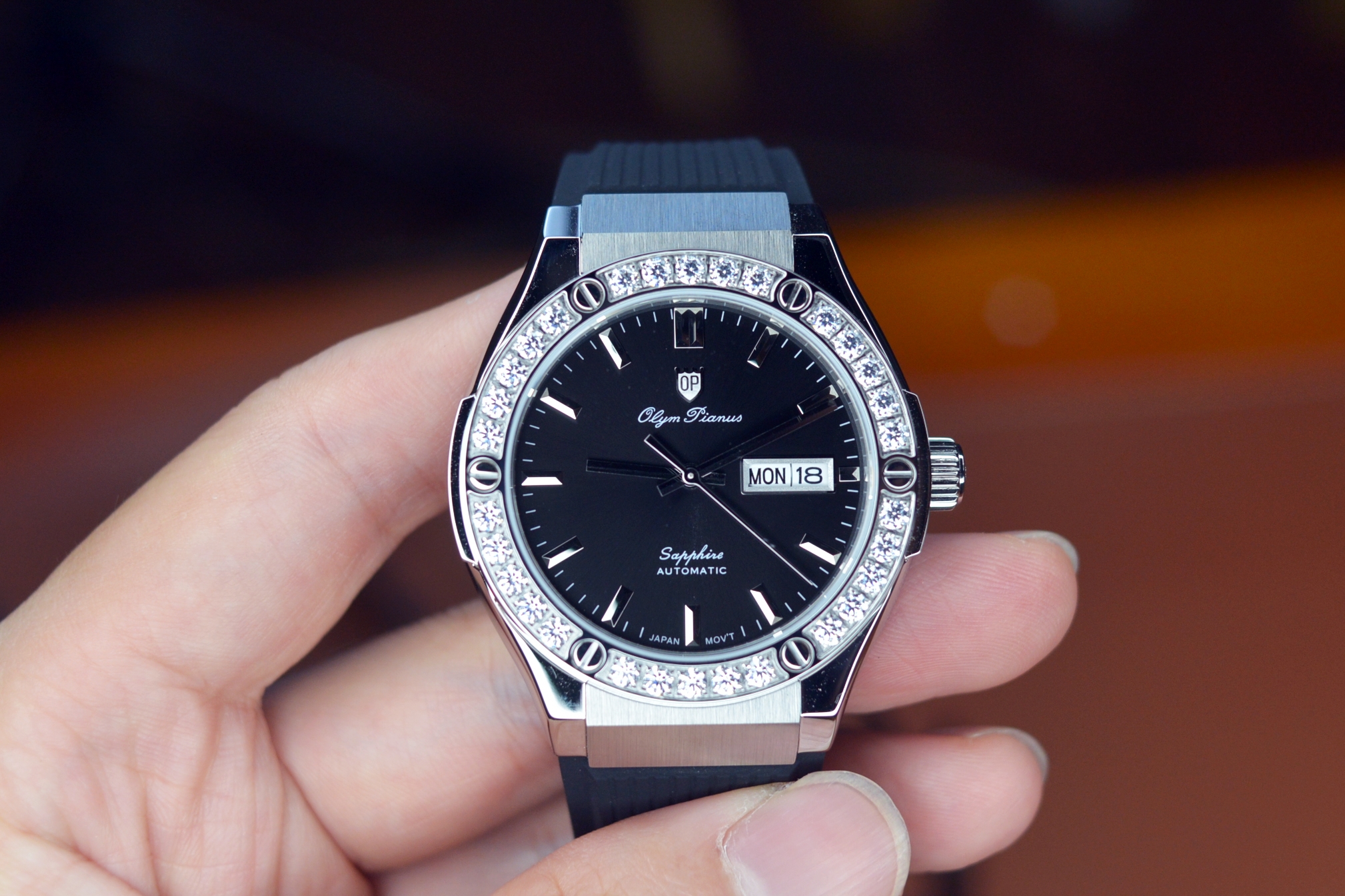 OLYM PIANUS CLASSIC FUSION AUTOMATIC BLACK OP990-45ADGS-GL-D