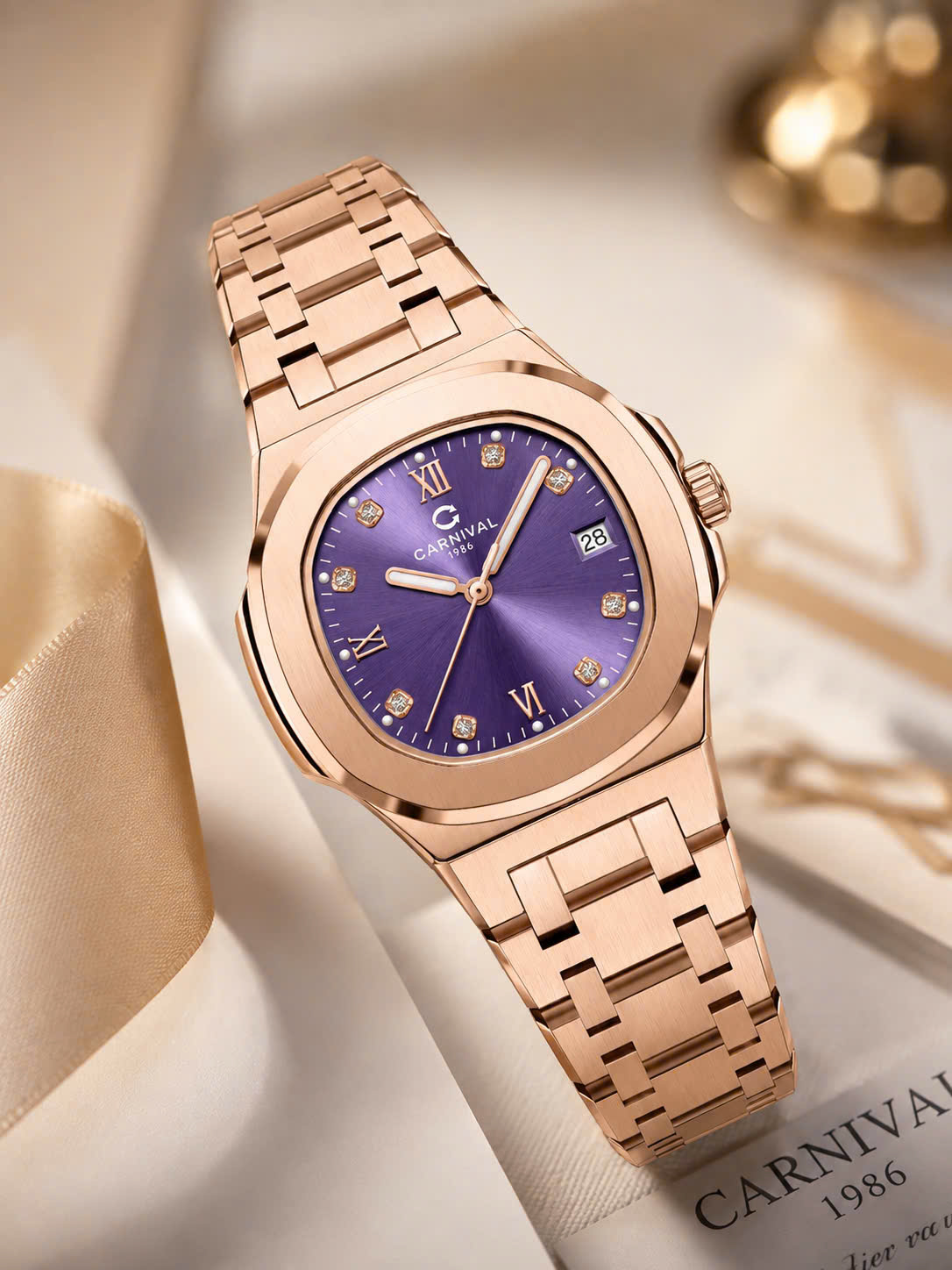 ĐỒNG HỒ NỮ CARNIVAL 8160L-VH-TIM