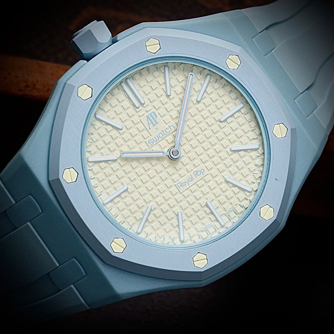 ĐỒNG HỒ NAM SWATCH X AP ROYAL POP BLAUE ACHT SSX03L101N