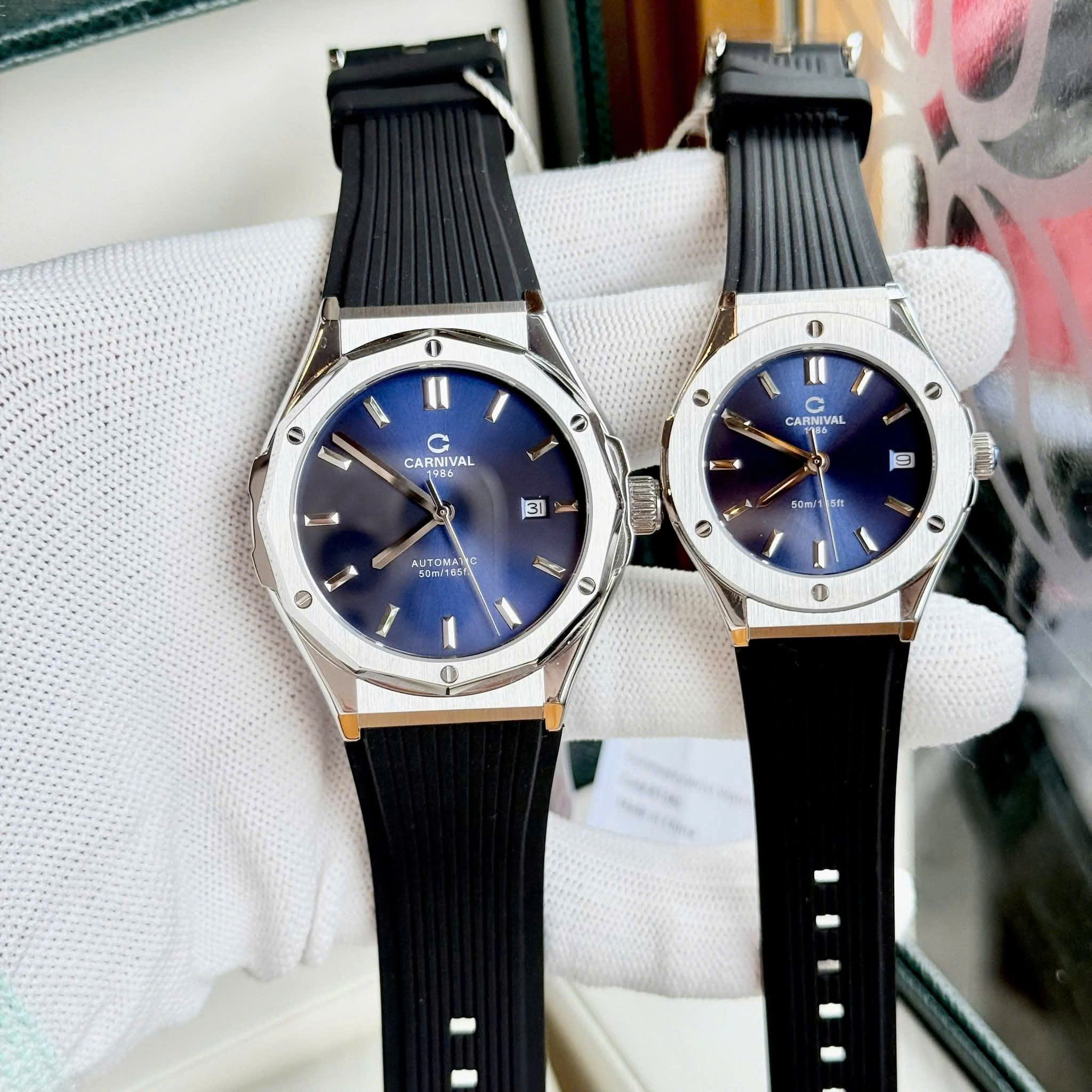 ĐỒNG HỒ ĐÔI CARNIVAL 8168G-VT-DCS-X - CARNIVAL 8168L-VT-DCS-X