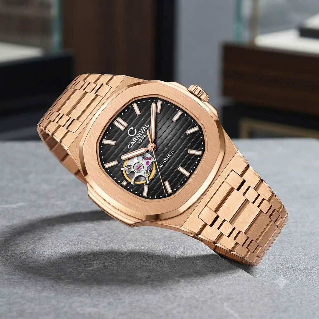 ĐỒNG HỒ NAM CARNIVAL OPEN HEART AUTOMATIC 8128G1-VH-D