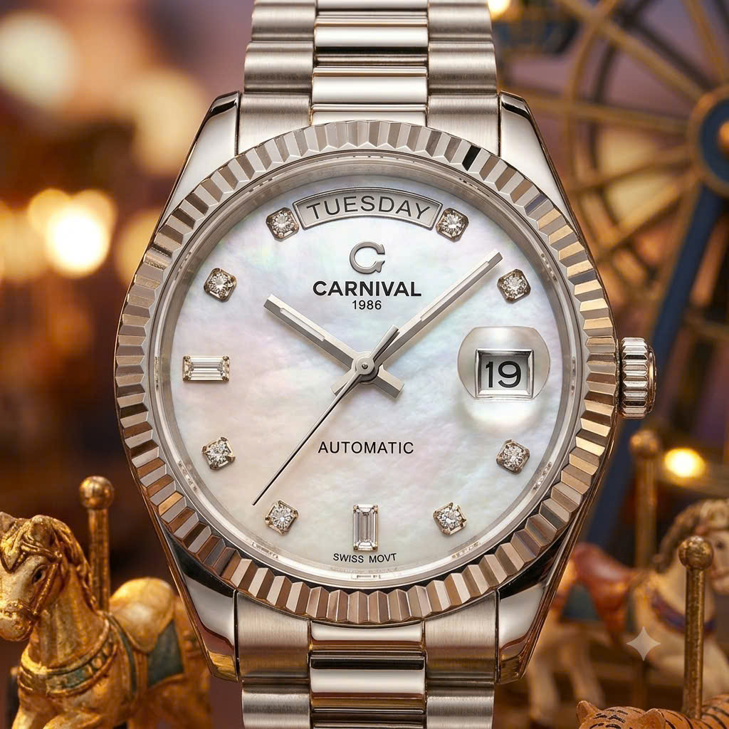 ĐỒNG HỒ NAM CARNIVAL AUTOMATIC 8239G-VT-TK