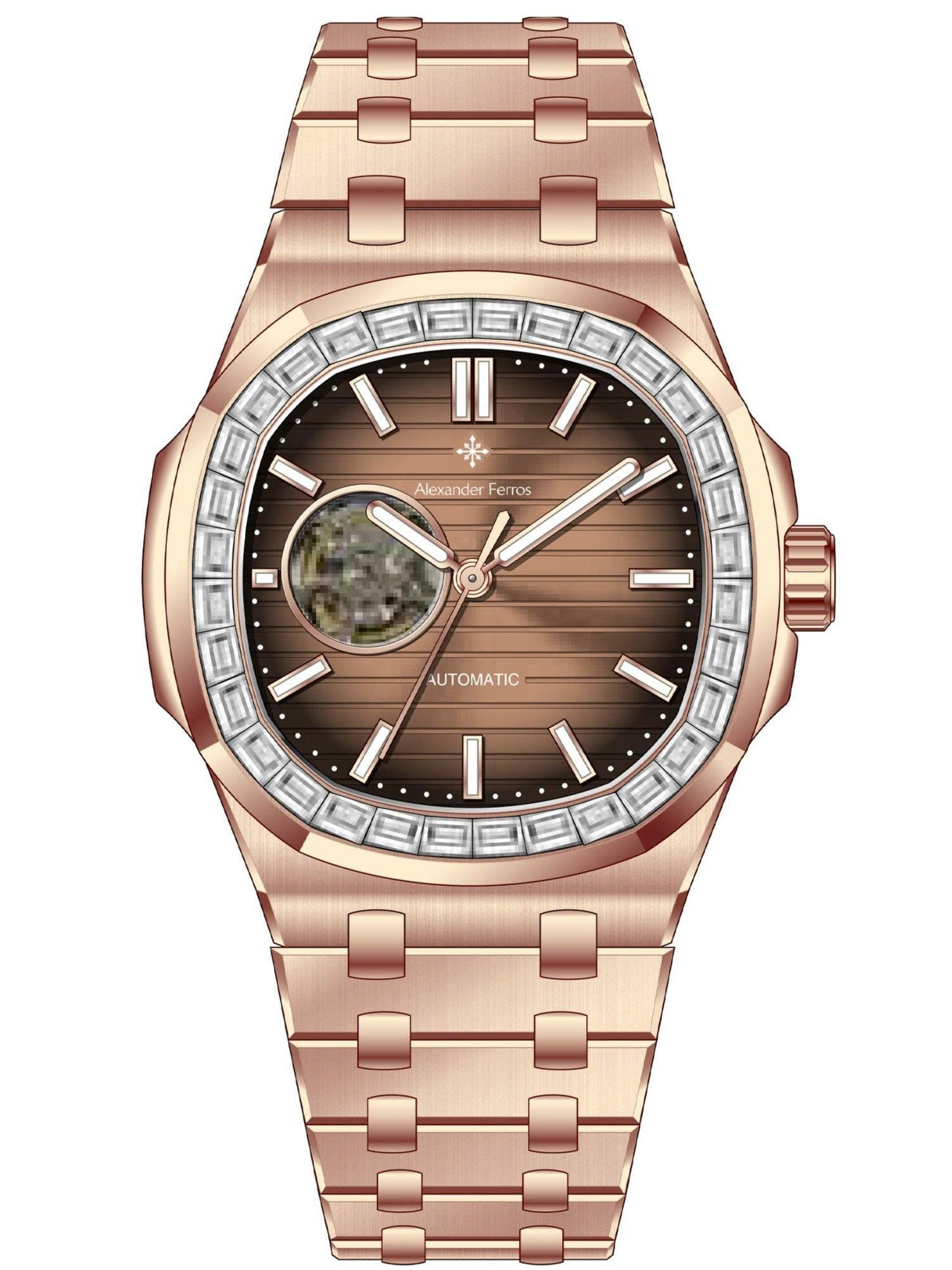 ĐỒNG HỒ NAM ALEXANDER FERROS AUTOMATIC 6091R/08