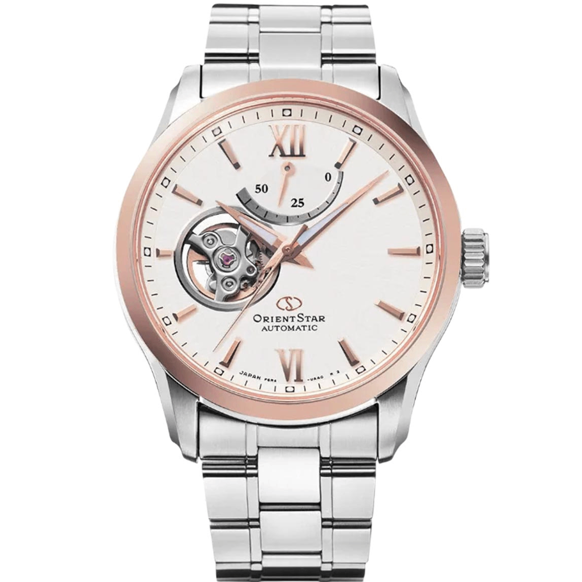 ĐỒNG HỒ NAM ORIENT STAR AUTOMATIC ROSE GOLD SEMI SKELETON RK-AT0023S ( RKAT0023S ) ( AT0023S )