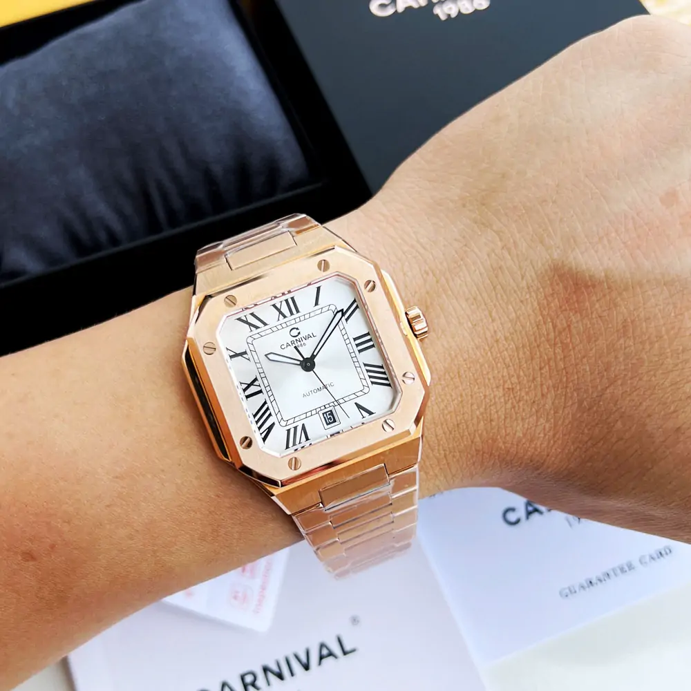 ĐỒNG HỒ NAM CARNIVAL AUTOMATIC TRẮNG 8169G-VH-T