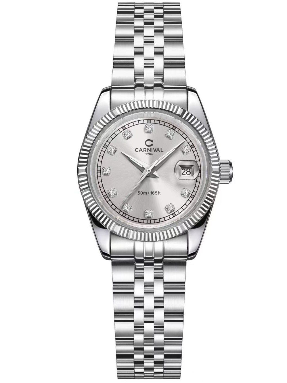 ĐỒNG HỒ NỮ CARNIVAL QUARTZ 8131L-VT-XÁM