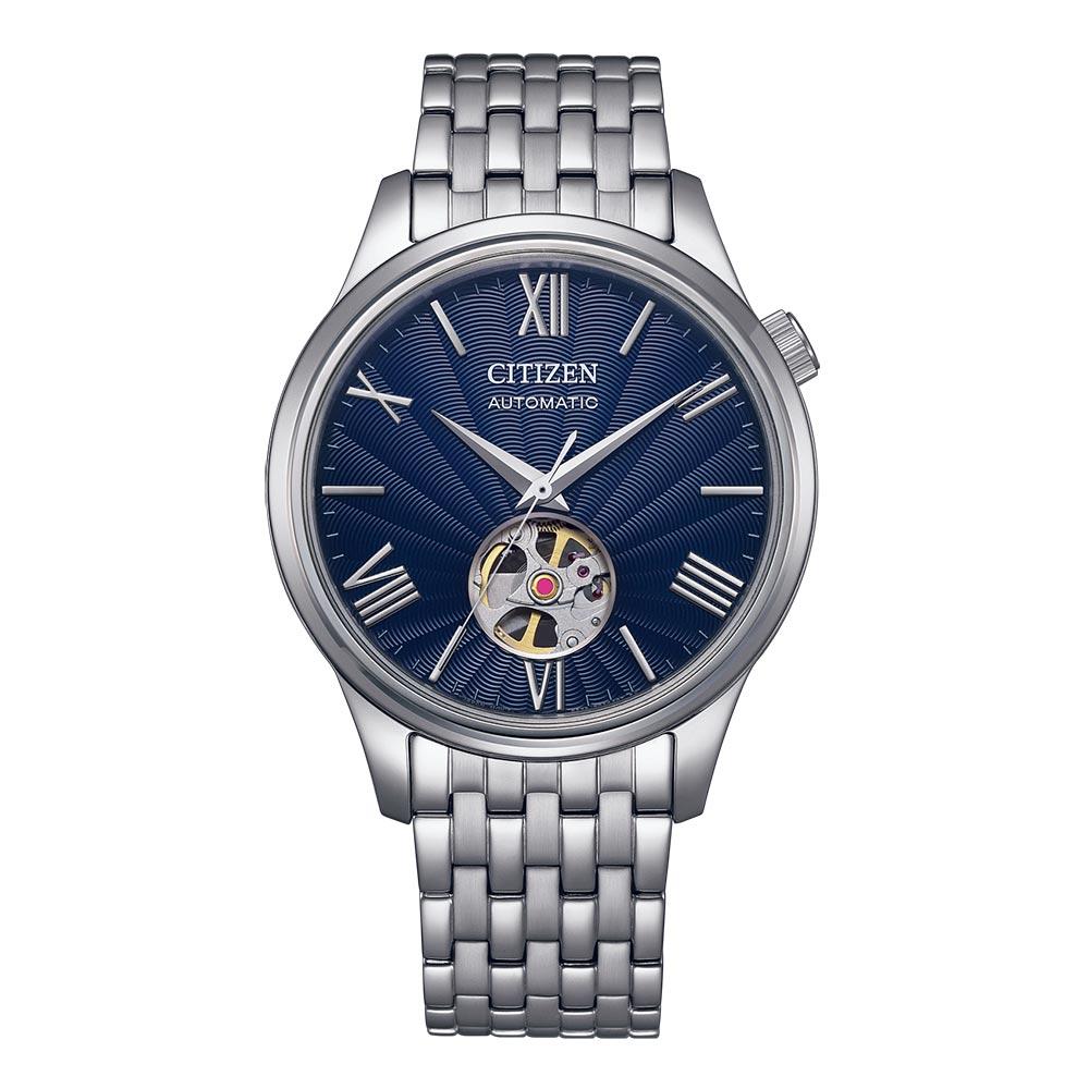 CITIZEN SUNSHINE AND LUNA OPEN HEART AUTOMATIC BLUE NH9130-84L