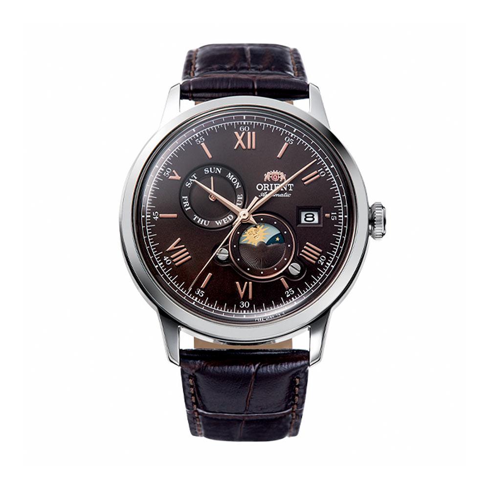 ORIENT CLASSIC SUN AND MOON GEN 8 AUTOMATIC BROWN RA-AK0804Y10B (RA-AK0804Y)
