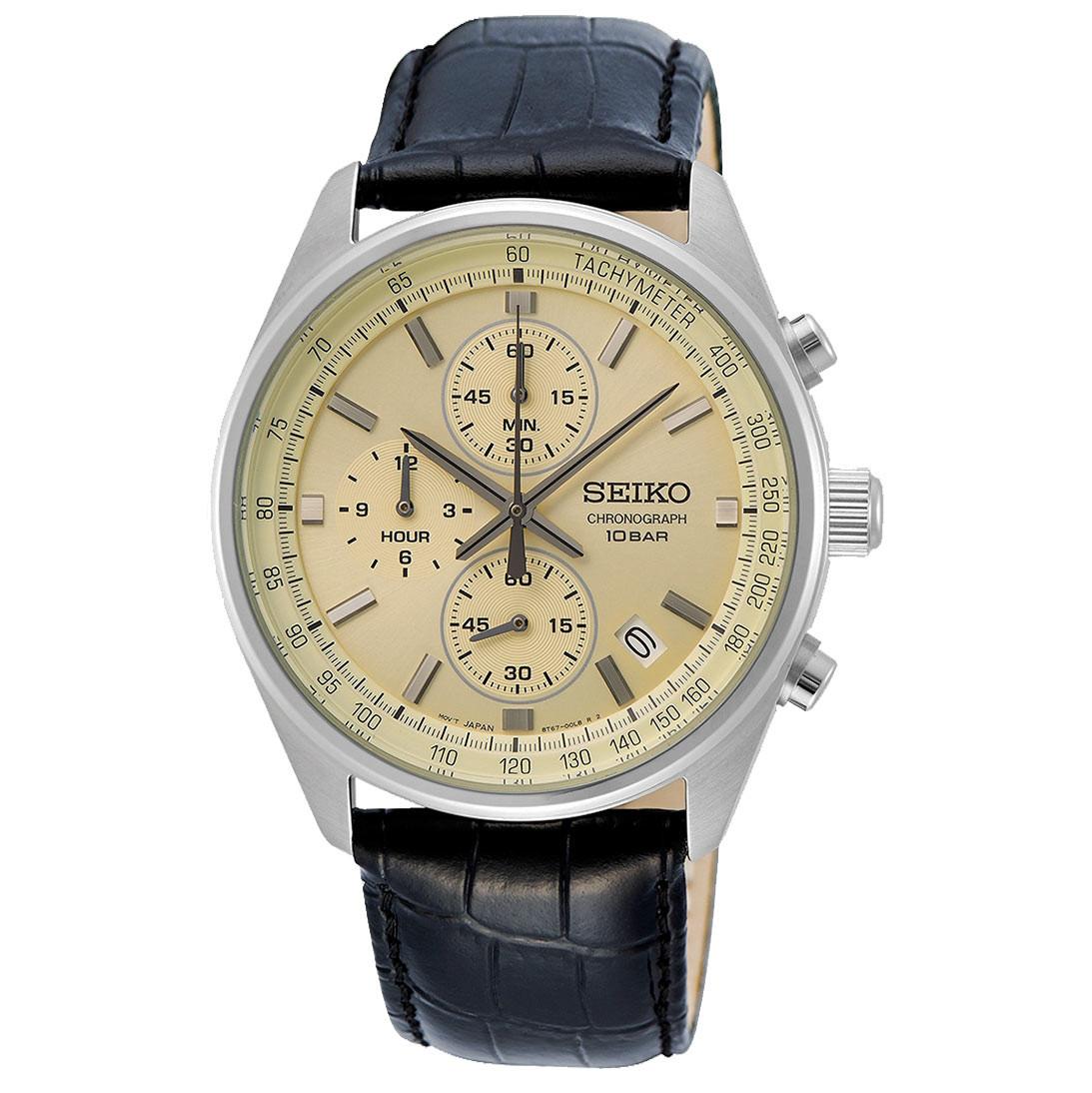 ĐỒNG HỒ NAM SEIKO CHRONOGRAPH QUARTZ SSB383P1