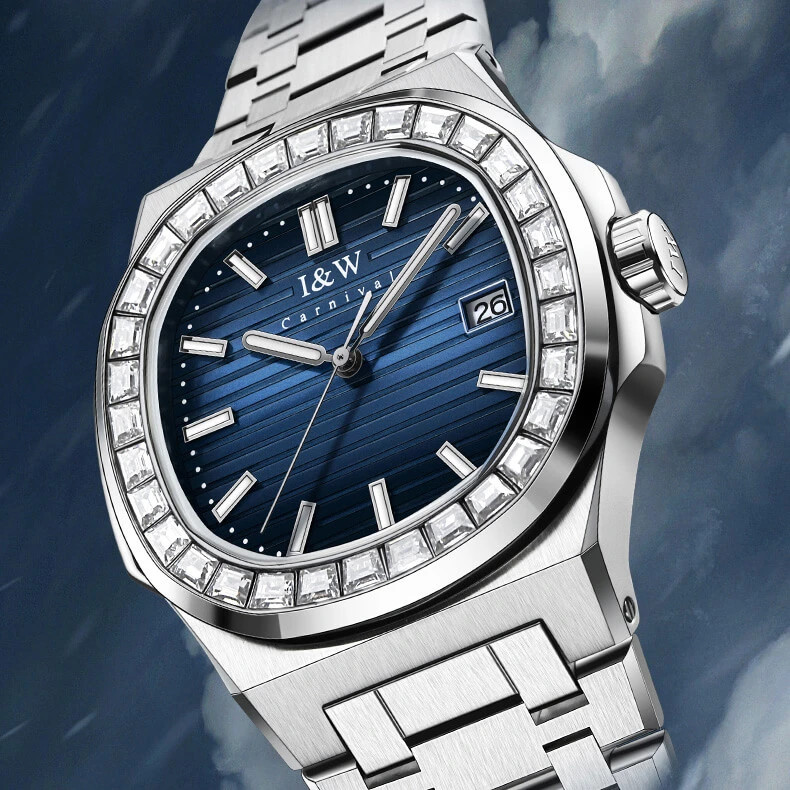 I&W CARNIVAL NAUTILUS AUTOMATIC BLUE 721G1