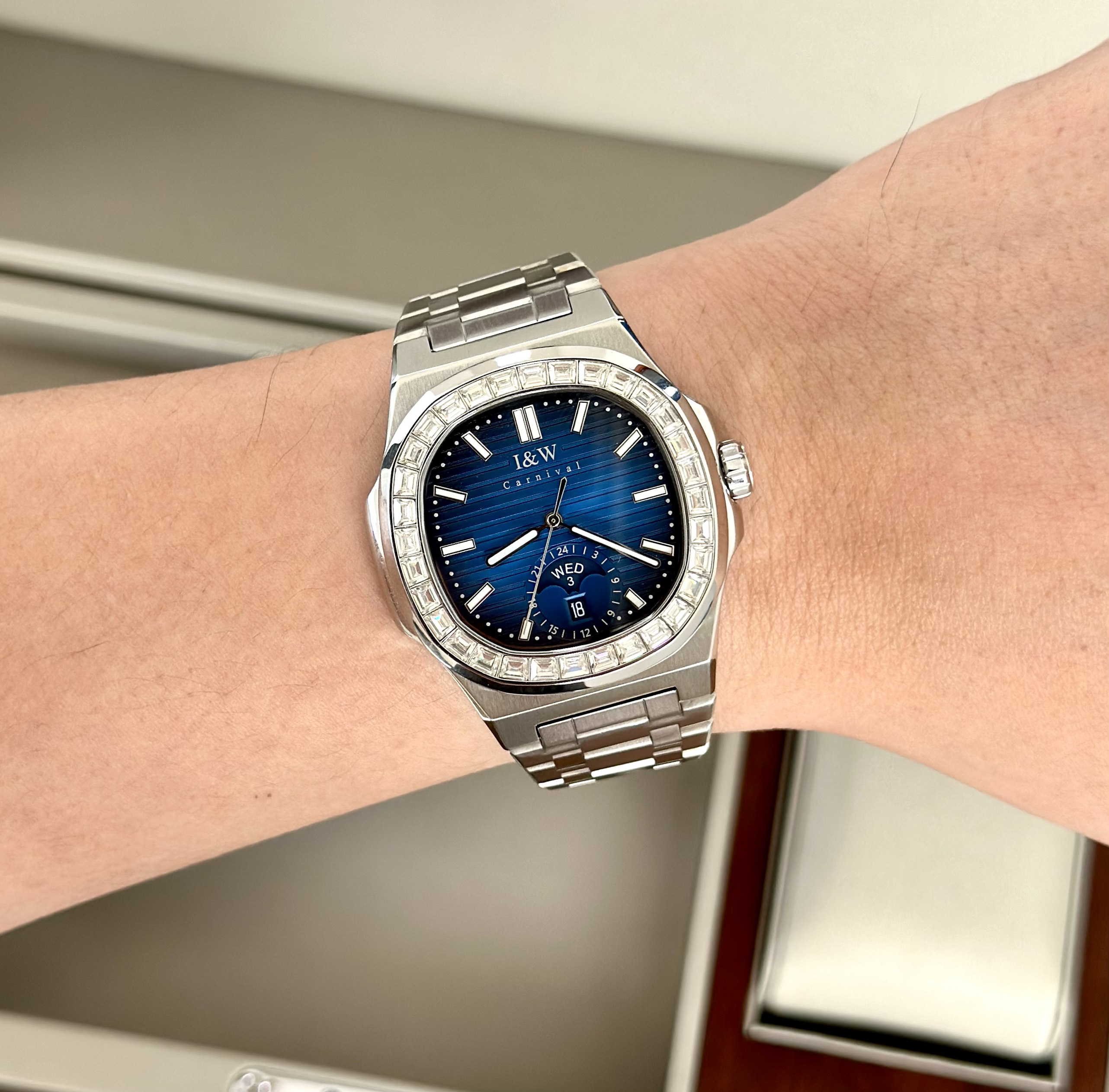 I&W CARNIVAL NAUTILUS AUTOMATIC BLUE 735G1