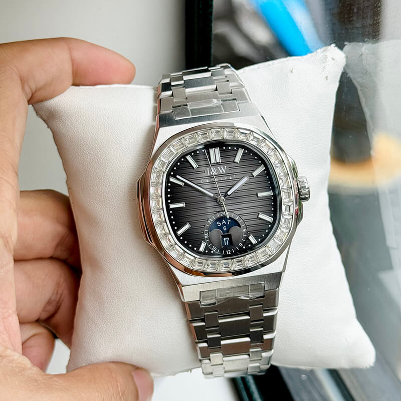 I&W CARNIVAL NAUTILUS AUTOMATIC GREY BLACK 735G2