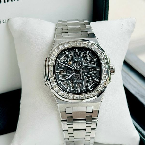 I&W CARNIVAL NAUTILUS SKELETON AUTOMATIC BLACK 763G3