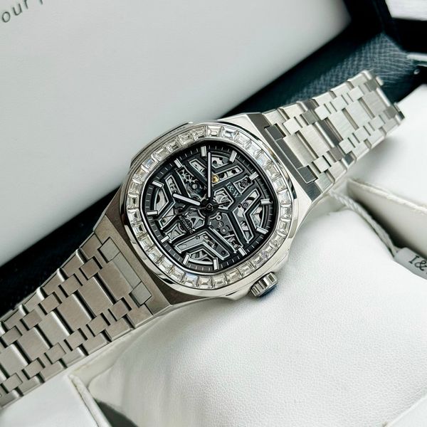 I&W CARNIVAL NAUTILUS SKELETON AUTOMATIC BLACK 763G3