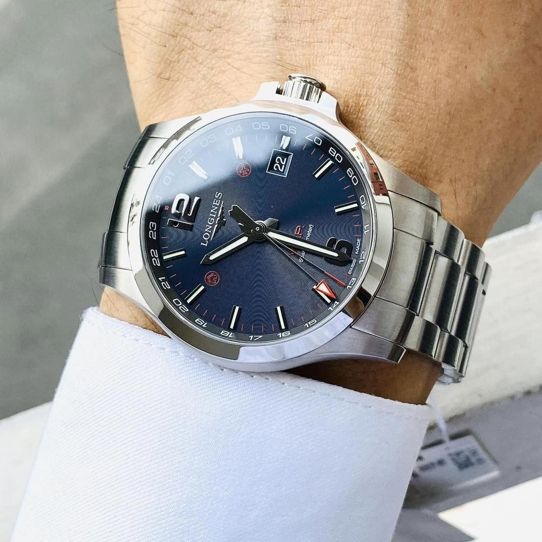 LONGINES CONQUEST V.H.P GMT L3.728.4.96.6