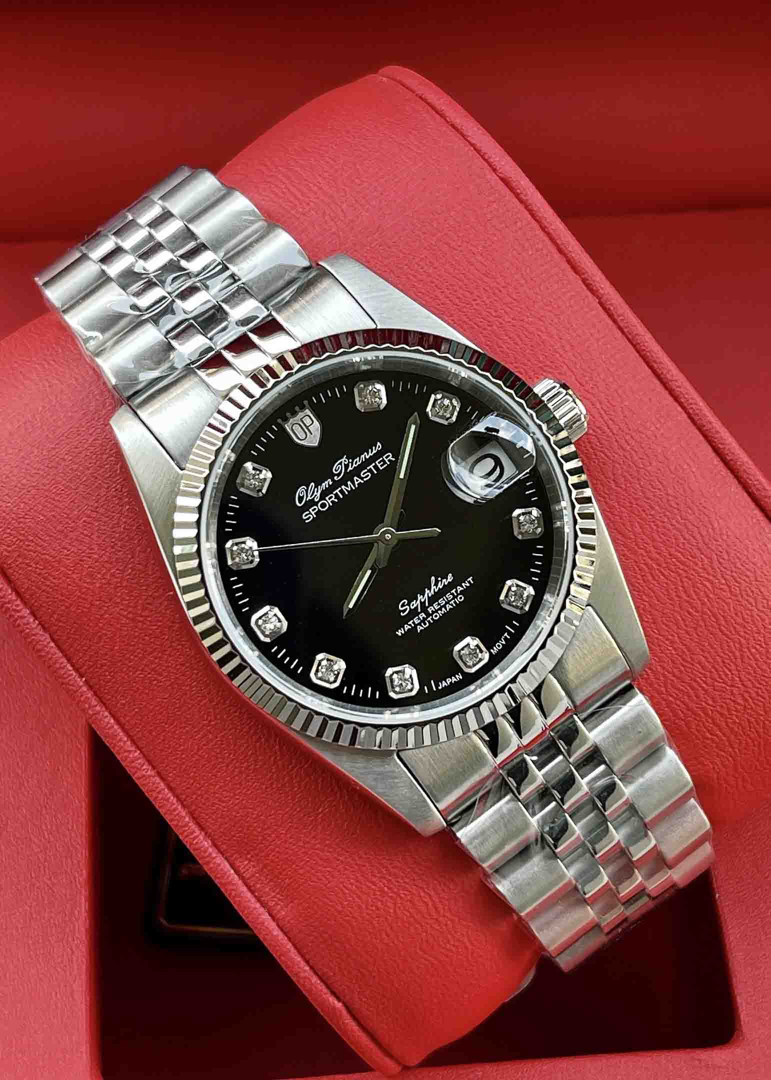 OLYM PIAINUS SPORTMASTER AUTOMATIC BLACK OP89322AMS-D