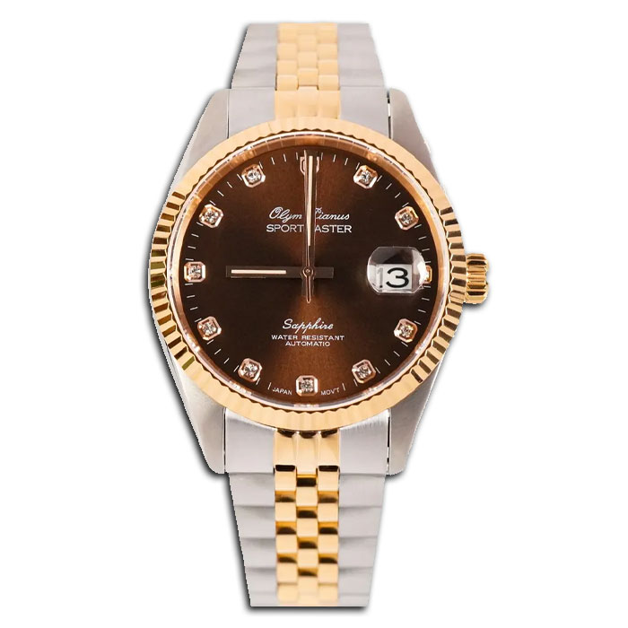OLYM PIANUS SPORTMASTER AUTOMATIC CHOCOLATE OP89322AGSR-N
