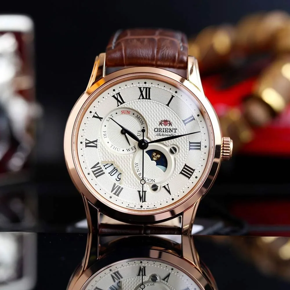 ĐỒNG HỒ NAM ORIENT AUTOMATIC SUN AND MOON GEN 3 RN-AK0001S (Nội địa)