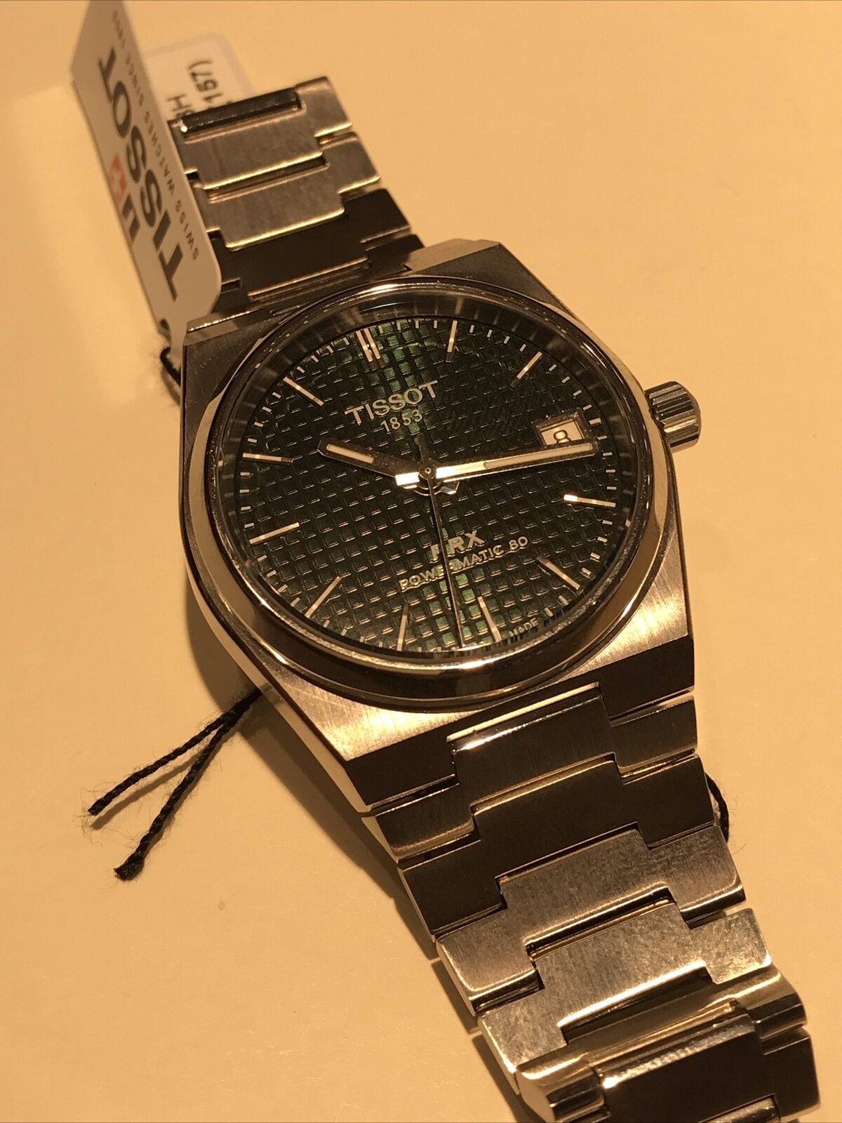 TISSOT PRX POWERMATIC 80 GREEN 35MM T137.207.11.091.00
