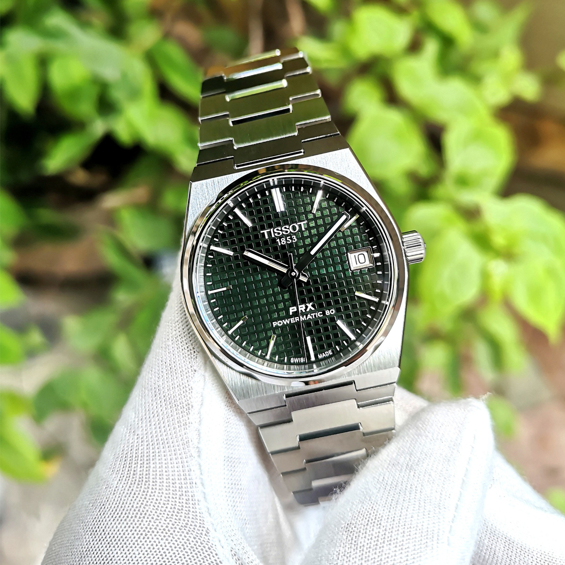 TISSOT PRX POWERMATIC 80 GREEN 35MM T137.207.11.091.00