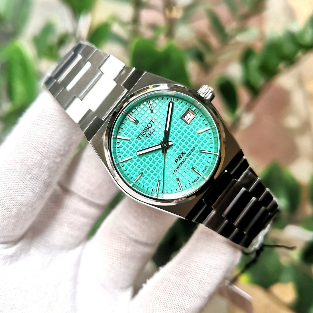 TISSOT PRX POWERMATIC 80 MINTGREEN 35MM T137.207.11.091.01