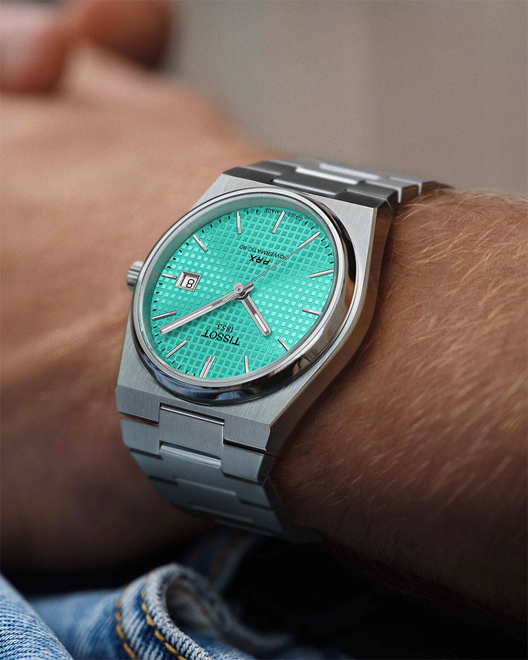 TISSOT PRX POWERMATIC 80 MINTGREEN 40MM T137.407.11.091.01
