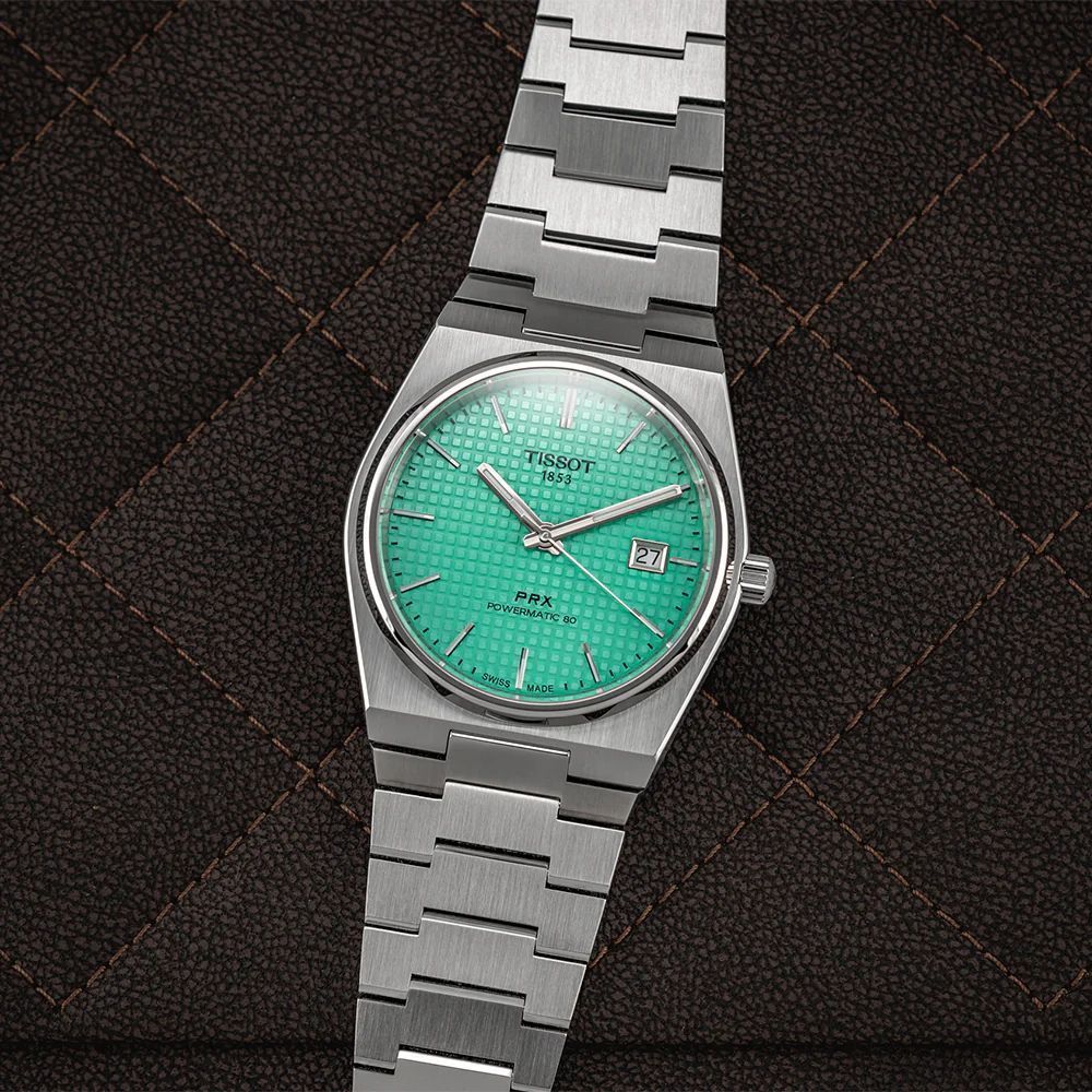 TISSOT PRX POWERMATIC 80 MINTGREEN 40MM T137.407.11.091.01