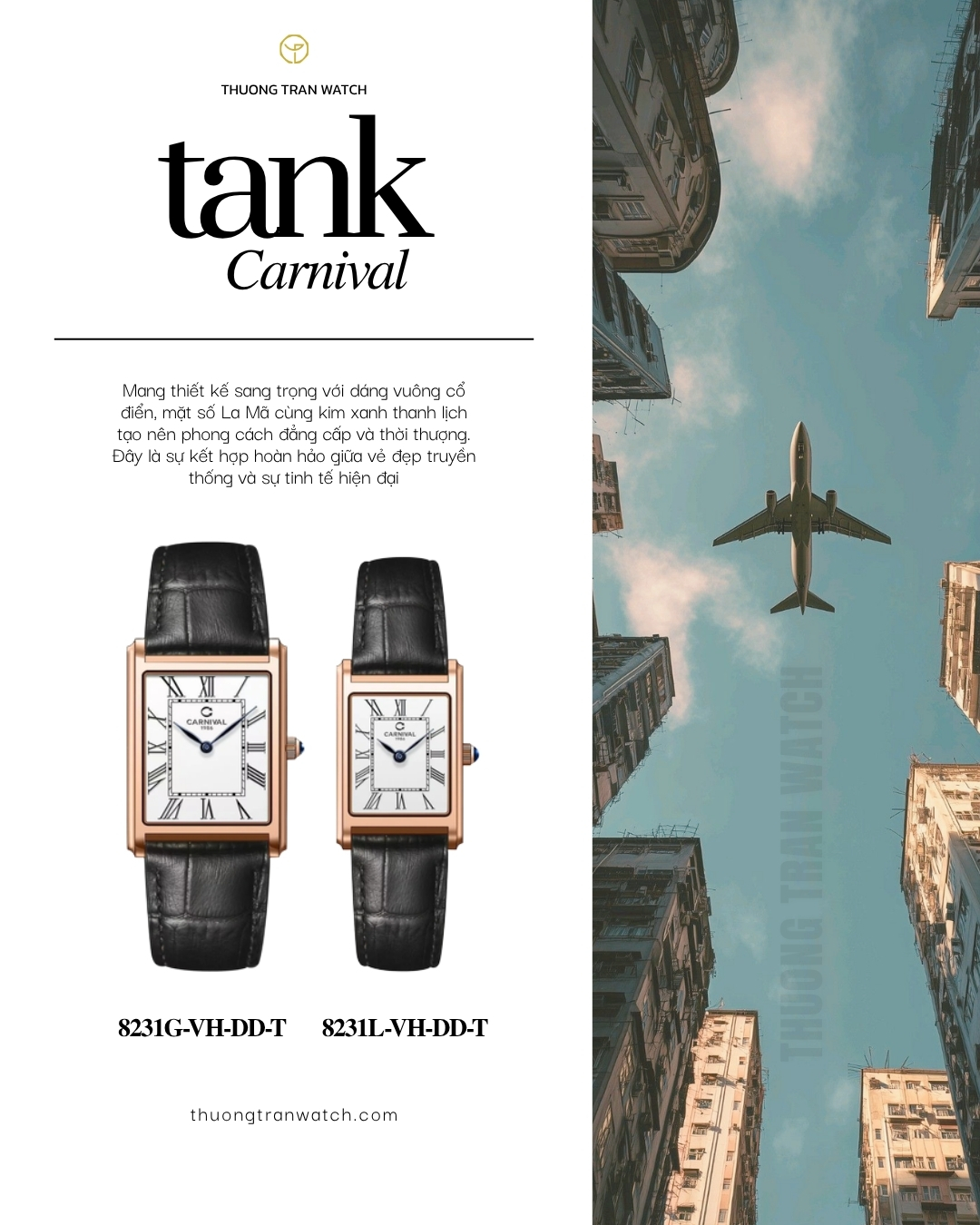 ĐỒNG HỒ NỮ CARNIVAL 8231L-VH-DD-T