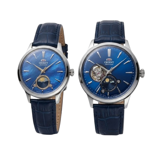 ORIENT SUN AND MOON GEN 6 BLUE RA-AS0103A10B & RA-KB0004A10B