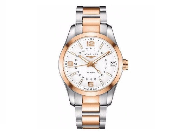 LONGINES CONQUEST CLASSIC GMT ROSE GOLD 18K L2.799.5.76.7