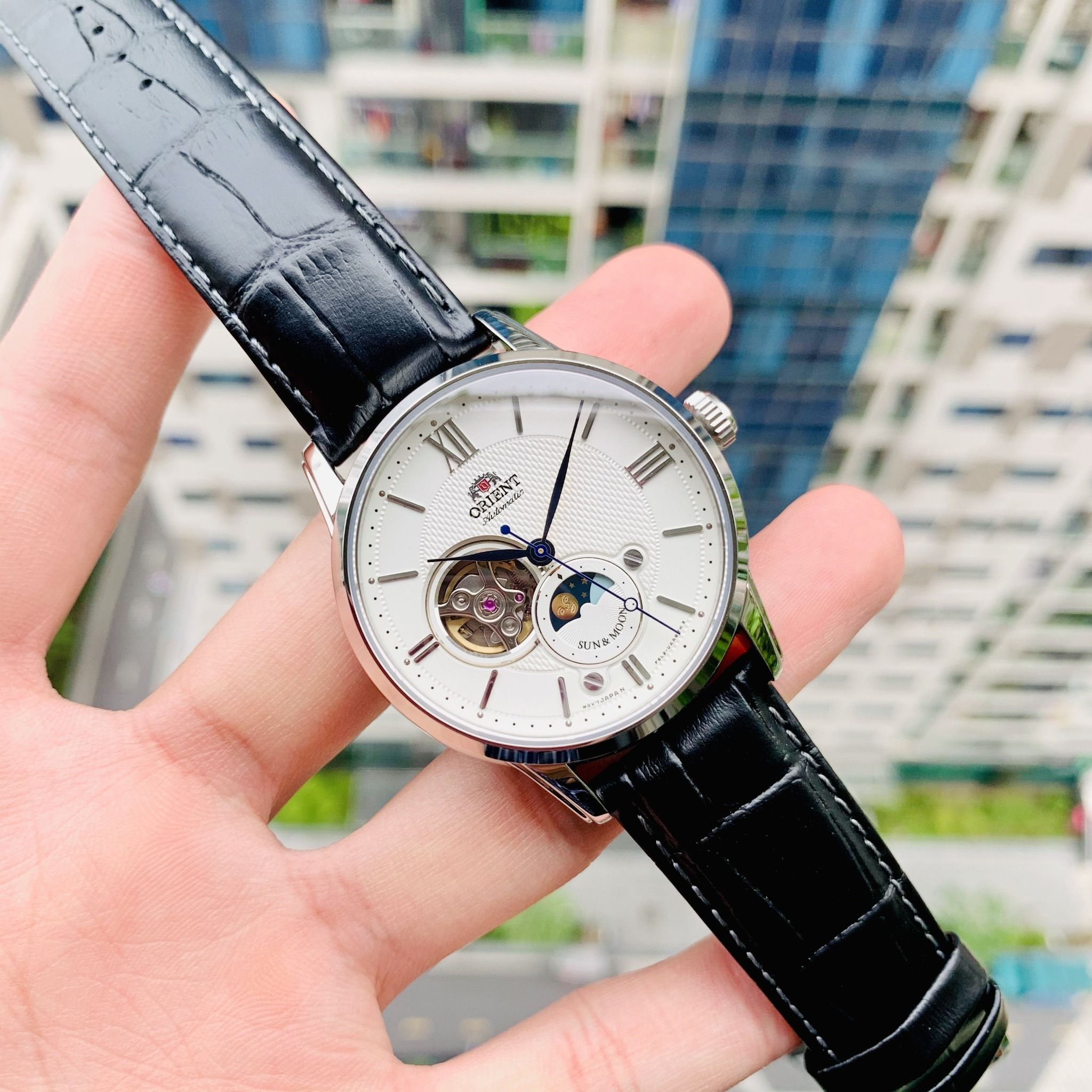 ĐỒNG HỒ NAM ORIENT AUTOMATIC SUN AND MOON GEN 4 RN-AS0003S (NỘI ĐỊA)