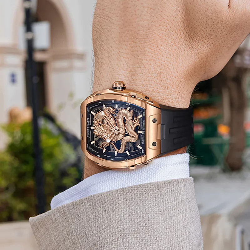 BONEST GATTI GHOST DRAGON STAR AUTOMATIC GOLD BG5606-A2