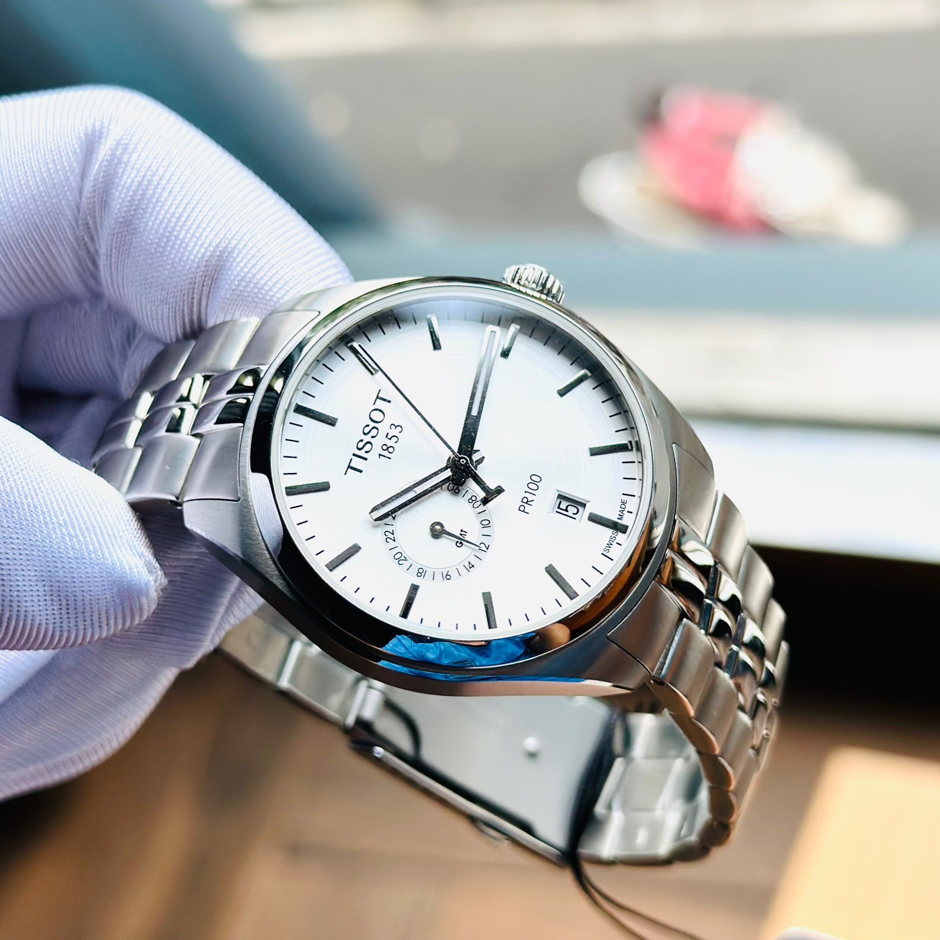 TISSOT PR 100 QUARTZ WHITE T101.452.11.031.00