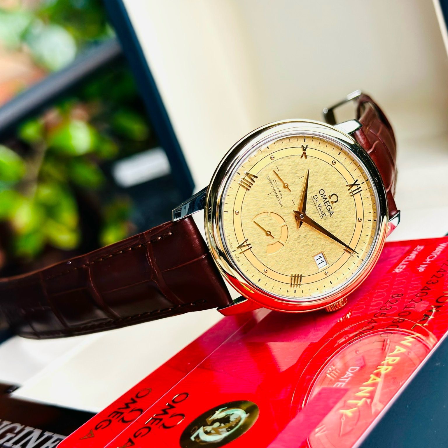 OMEGA DE-VILLE PRESTIGE CO‑AXIAL POWER RESERVE 424.23.40.21.08.001