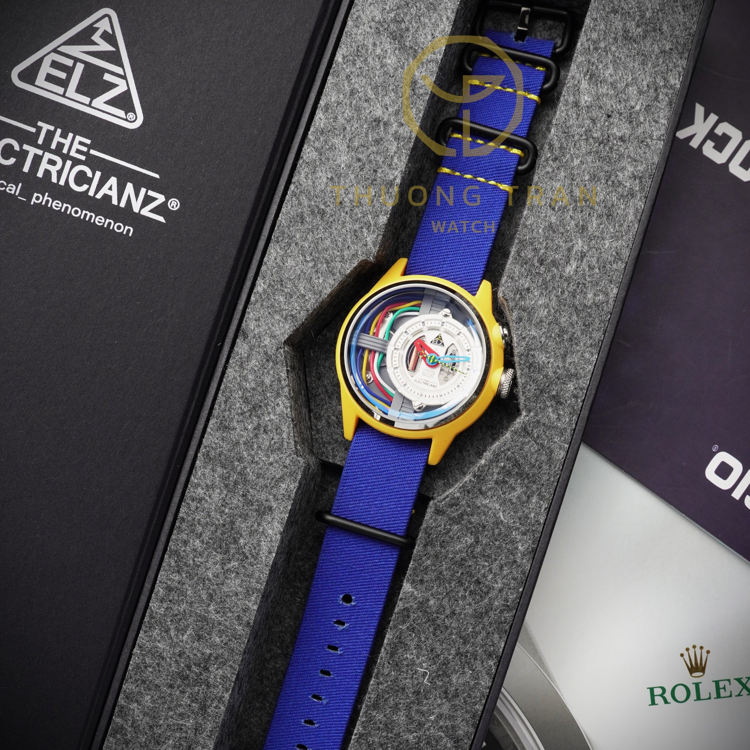 THE ELECTRICIANZ THE CABLE Z BLUE NATO ZZ-A1A/04-NS - 42MM