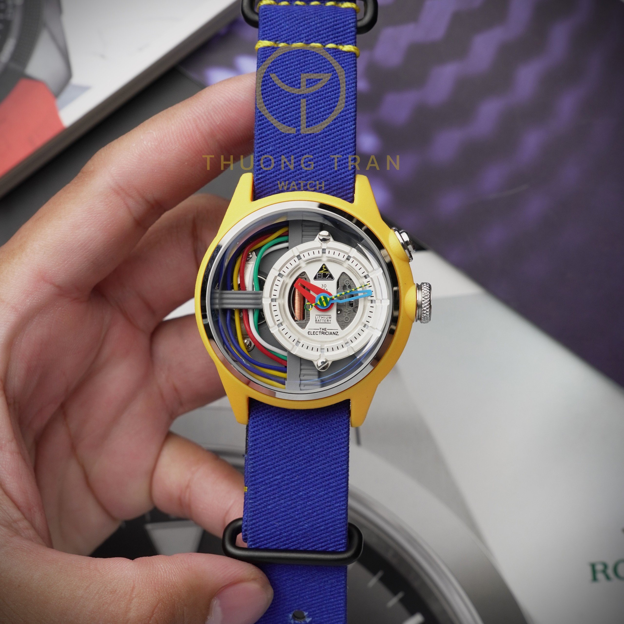 THE ELECTRICIANZ THE CABLE Z BLUE NATO ZZ-A1A/04-NS - 42MM