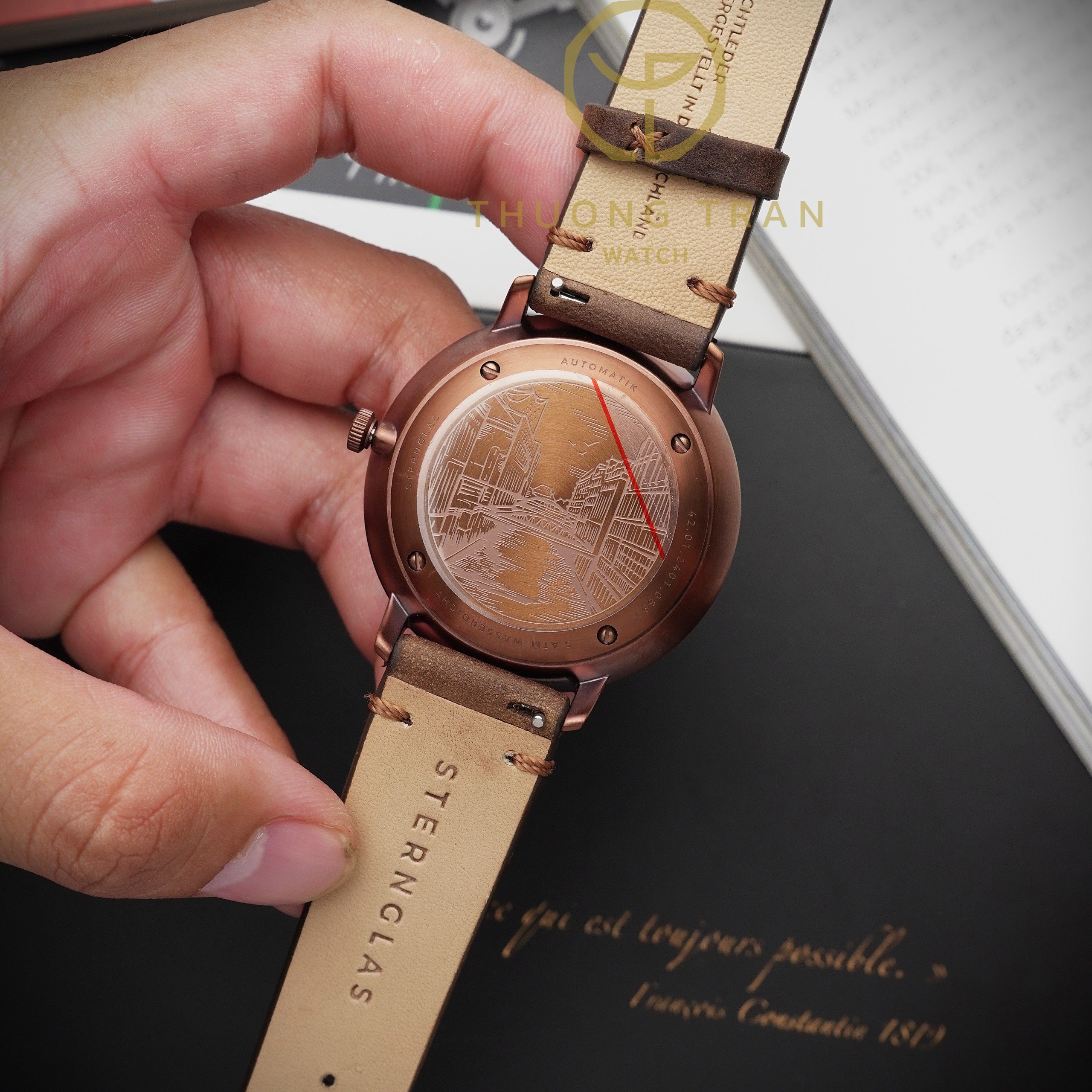 STERNGLAS HAMBURG AUTOMATIK DARKBLUE BRONZE S02-HH27-VI17-42MM