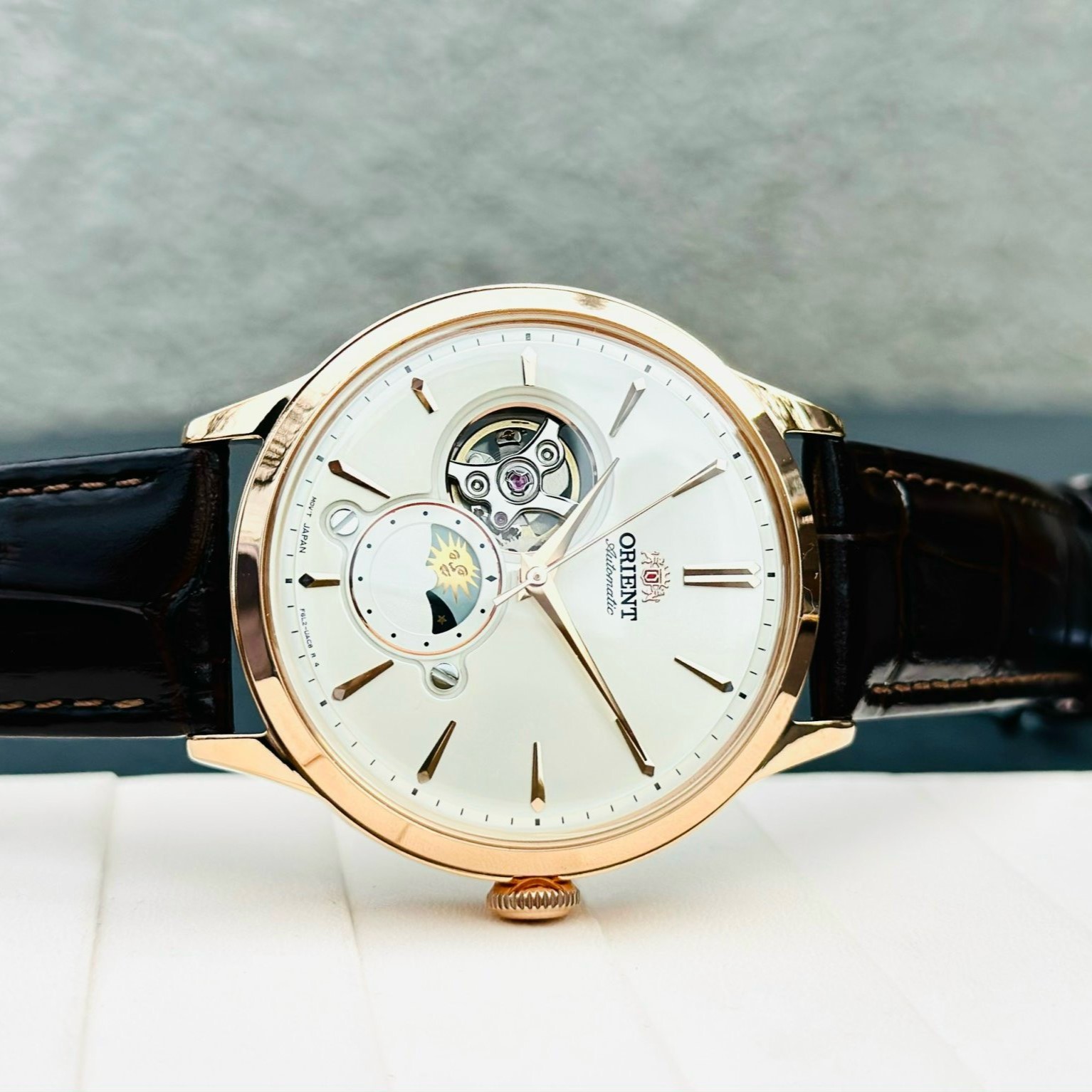 ORIENT SUN AND MOON OPEN HEART RA-AS0102S10B