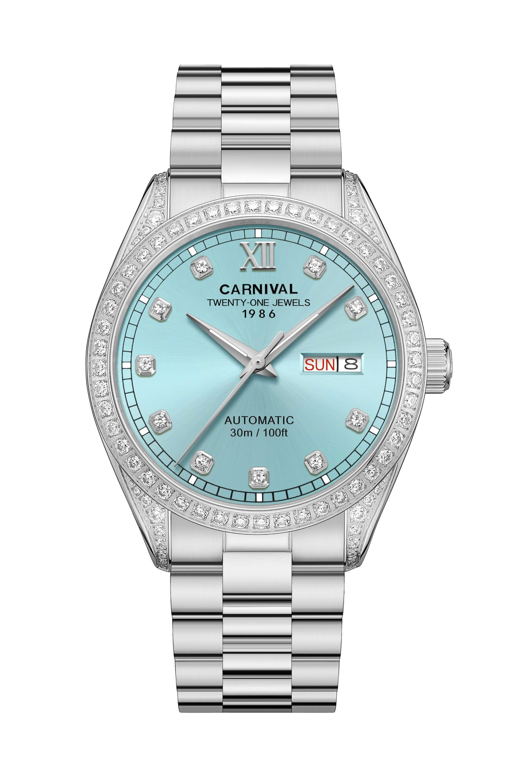 ĐỒNG HỒ NAM CARNIVAL AUTOMATIC 8907G-VT-TIFFANY