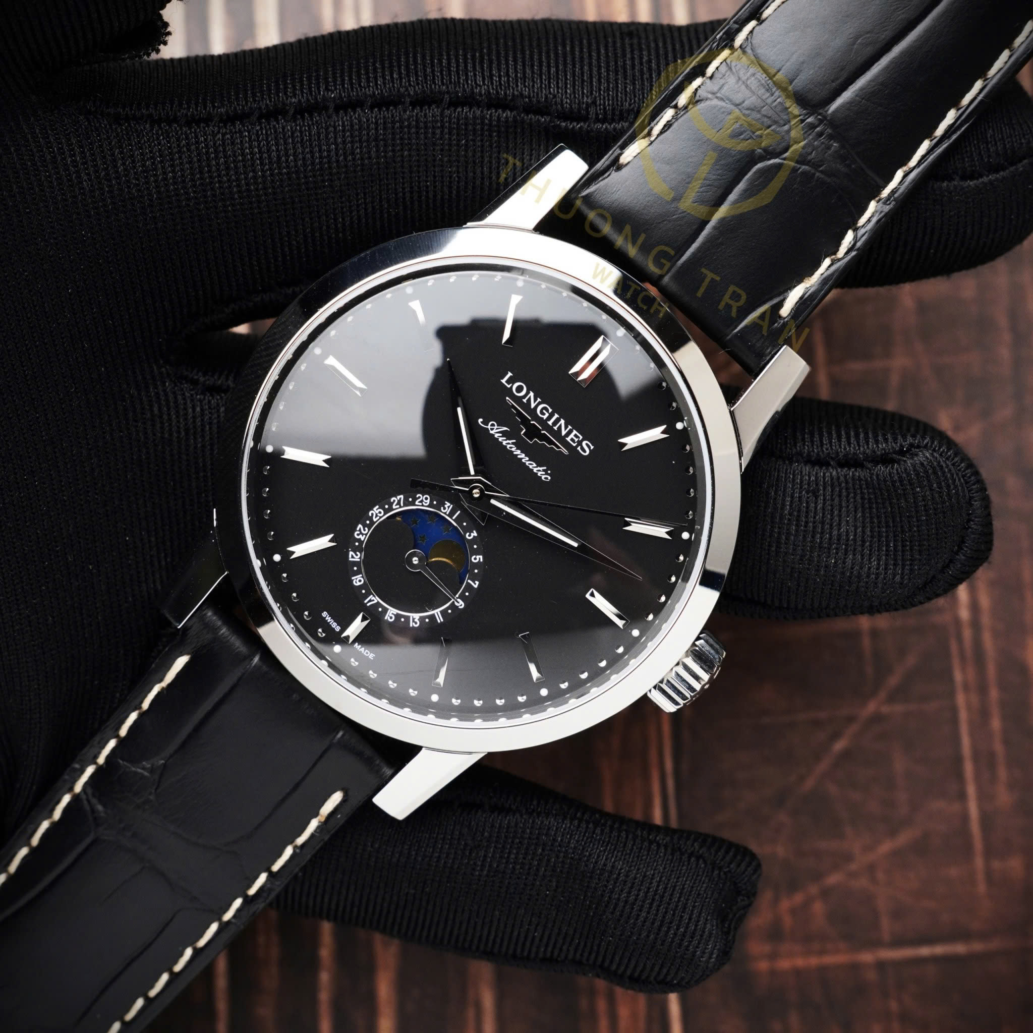 LONGINES HERITAGE  MONPHASE L4.826.4.52.0