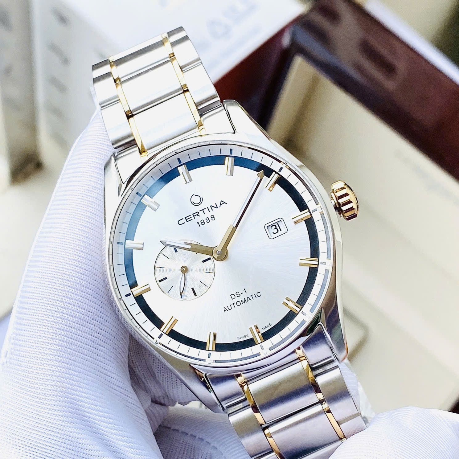 CERTINA DS 1 - SMALL SECOND STAINLESS STEEL TWO-TONE C006.428.22.031.00