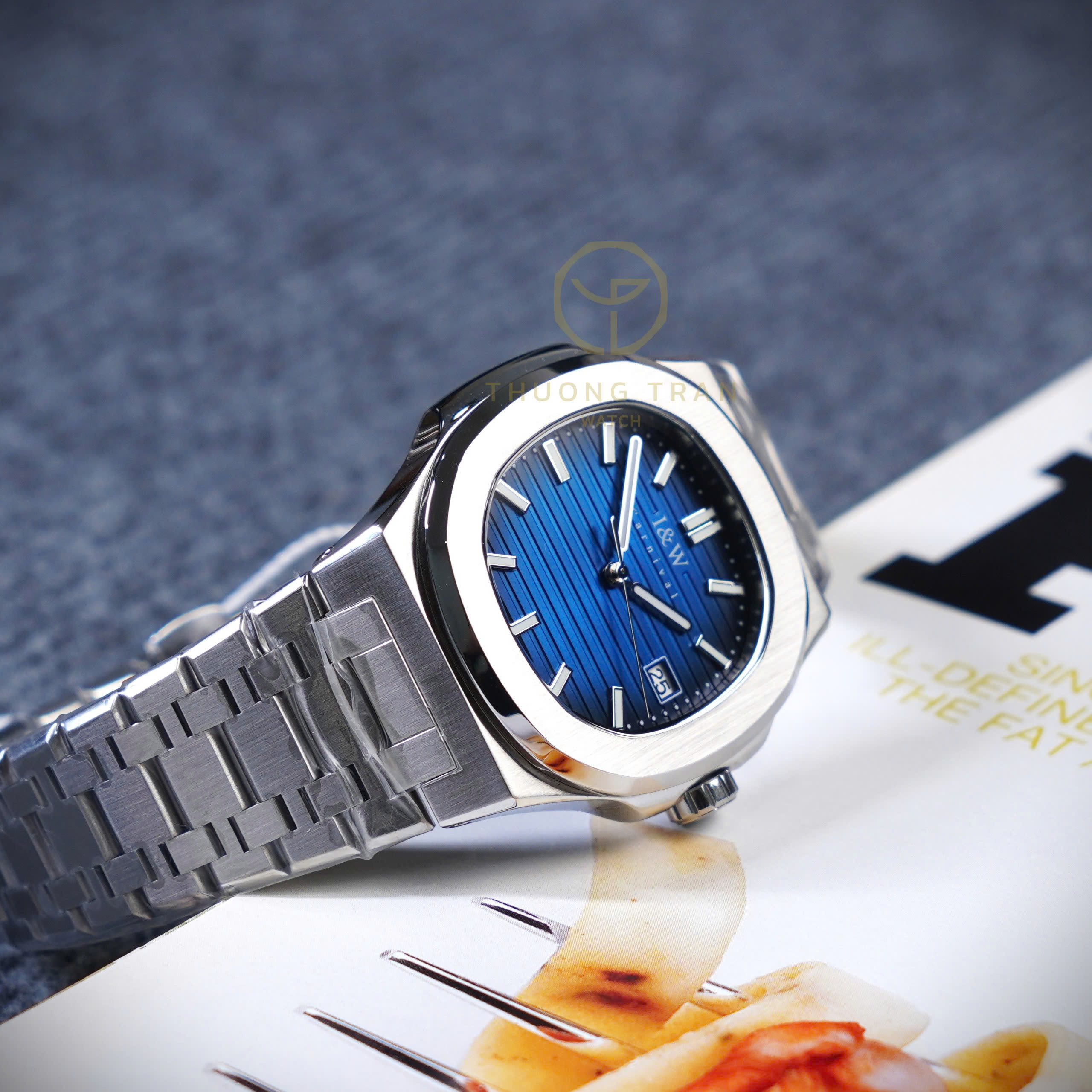I&W CARNIVAL NAUTILUS AUTOMATIC BLUE IW721GT-DT