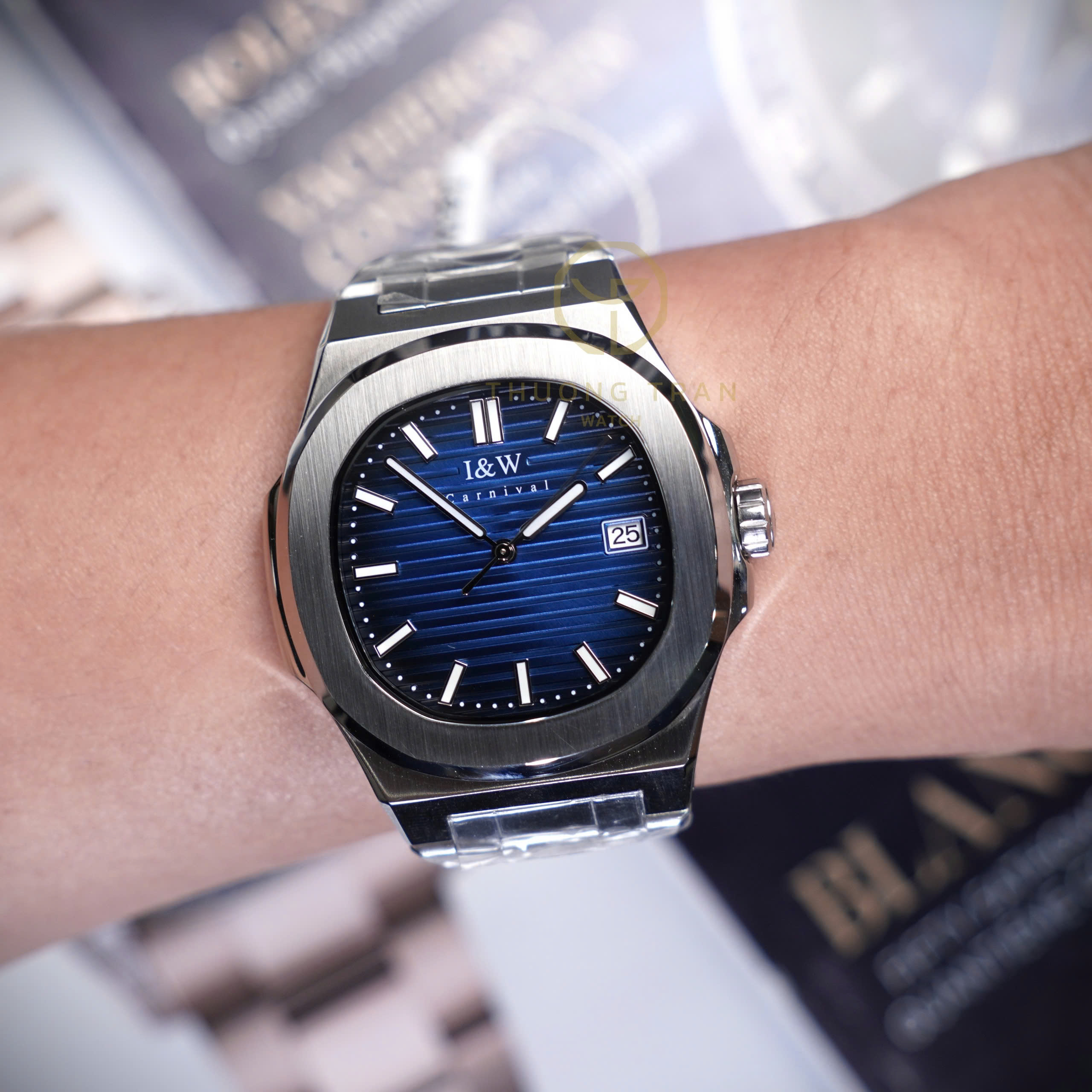 I&W CARNIVAL NAUTILUS AUTOMATIC BLUE IW721GT-DT