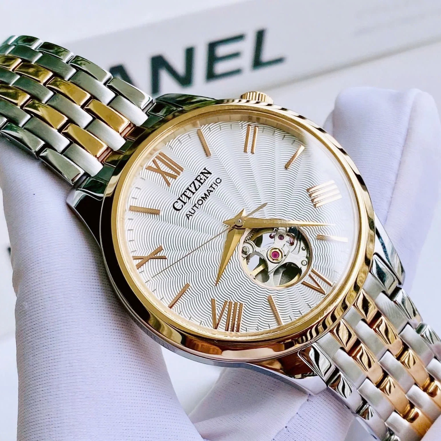 CITIZEN SUNSHINE AND LUNA OPEN HEART NH9136-88A